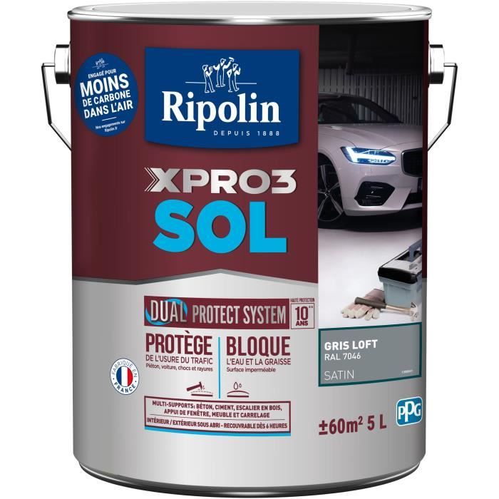 Peinture d'Apprêt Ripolin Gris Satiné