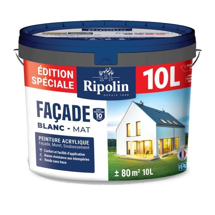 Peinture d'Apprêt Ripolin Blanc Mat 10 L
