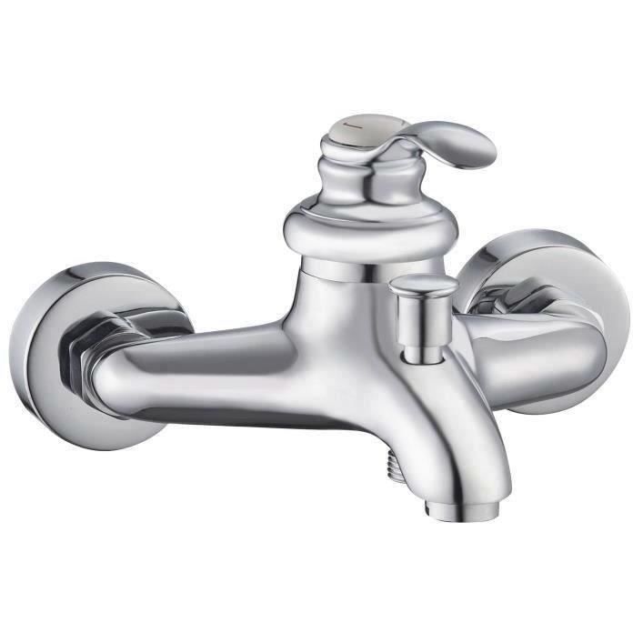 Mitigeur Rousseau Métal Laiton 15 cm Douche Baignoire