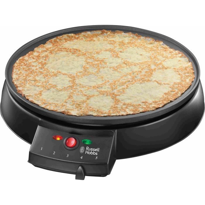 Crepiere RUSSELL HOBBS - 20920-56 - Surface de cuisson 30cm - Thermostat réglable - 1000W