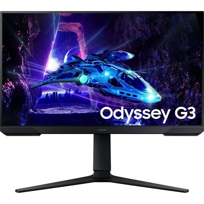 Ecran PC Gamer - SAMSUNG - 24 - FHD - 180Hz - Dalle VA - 1ms -  Ajustable en hauteur - LS24DG300EUXEN