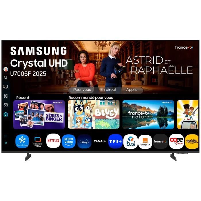 Samsung 43U7005F - TV LED 43 (109 cm) - 4K UHD 3840x2160 - HDR10+ - Smart TV - Gaming Hub - 3xHDMI - WiFi