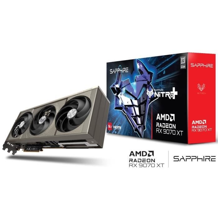 Carte Graphique Sapphire Radeon RX 9070 XT Nitro+ Gaming OC