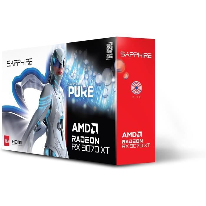Carte Graphique Sapphire Radeon RX 9070 XT Pure Gaming OC