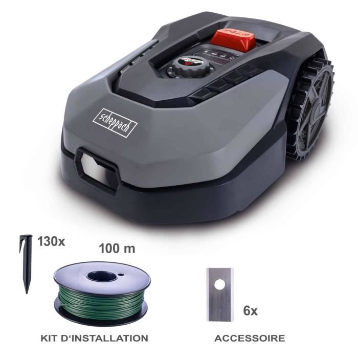 Tondeuse à gazon à batterie Scheppach RoboCut L500