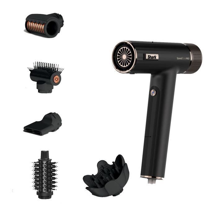 Seche-cheveux - Shark - HD752EU - SpeedStyle Pro 5-en-1 - Diffuseur Defrizz Fast - 1750 W