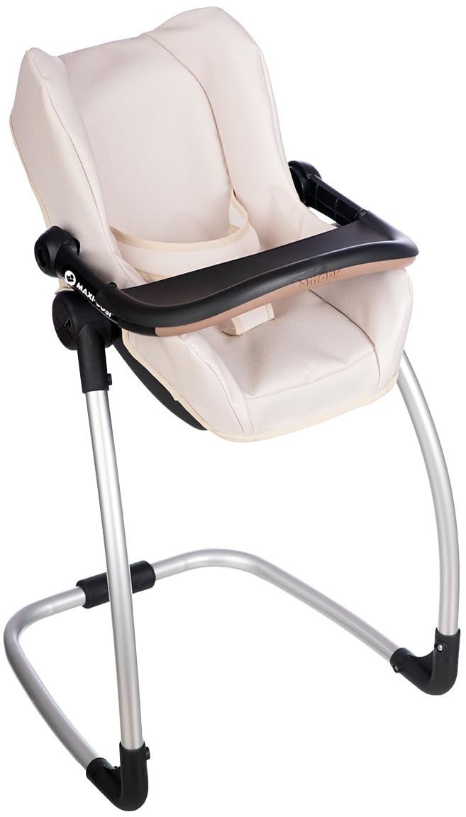 SMOBY - Maxi cosi - Siege + Chaise haute beige  - 3 en 1 - Pour poupon - Des 3 ans