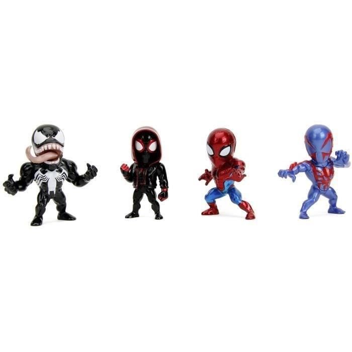 Jada - Figurine Marvel - Set 4 pieces Spiderman - Métal - 6cm - Des 8ans