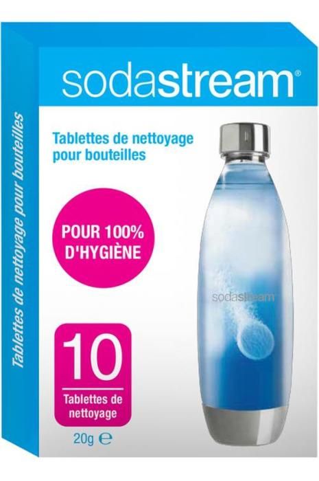 Tablettes de nettoyage SODASTREAM - Nettoie et assainit vos bouteilles de gazéification - x10