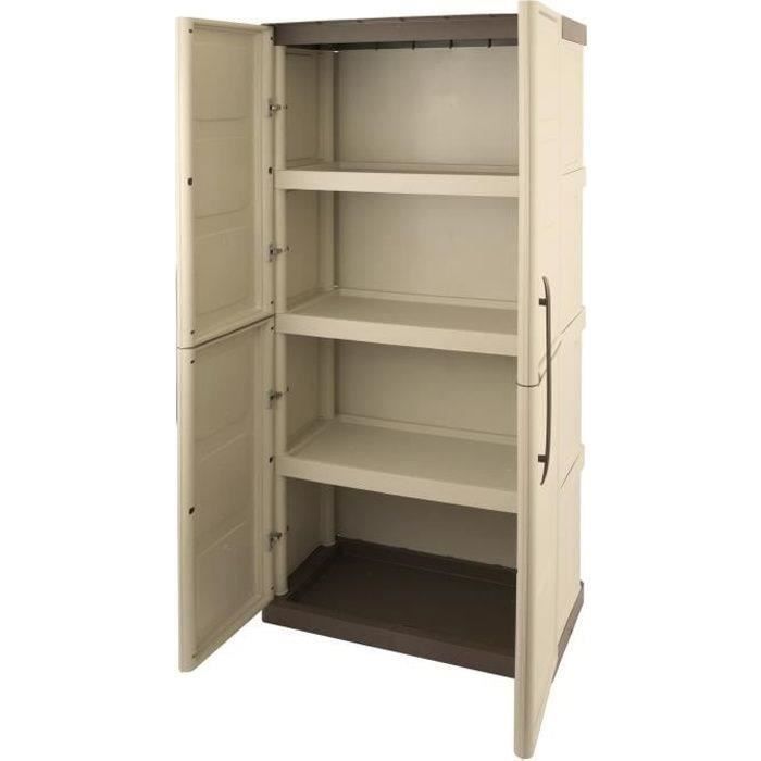 Armoire TOOD 70 x 39 x 165 cm Beige Gris Résine 60 Kg 70 x 39 x 165 cm