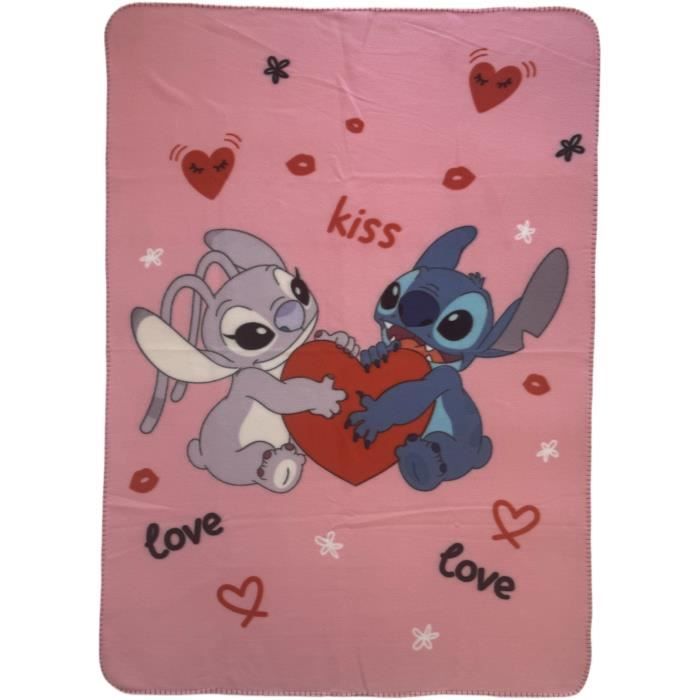 Plaid - LILO & STITCH - Stitch & Angel - 100 x 140 cm