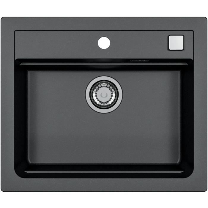 Évier simple Stradour ATROX Noir