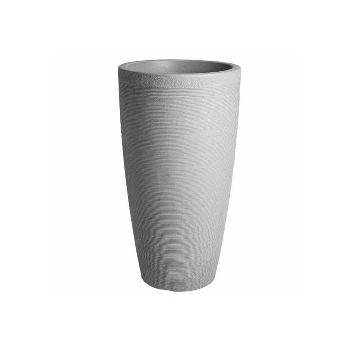 Pot de fleur - STRATA - L - Amesbury - Ø 40cm x 75cm H - Couleur pierre
