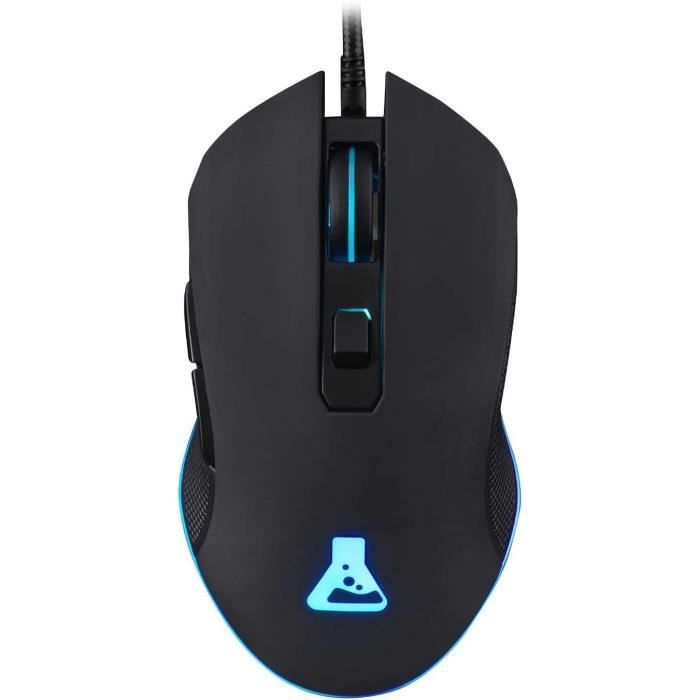 Souris filaire Gamer The G-Lab Kult Hélium RGB (Noir)