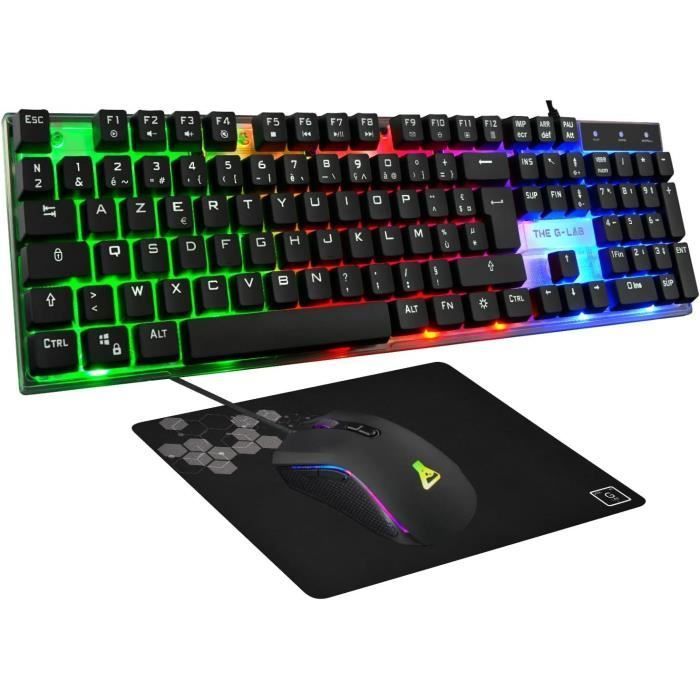clavier et souris The G-Lab YTTRIUM Noir