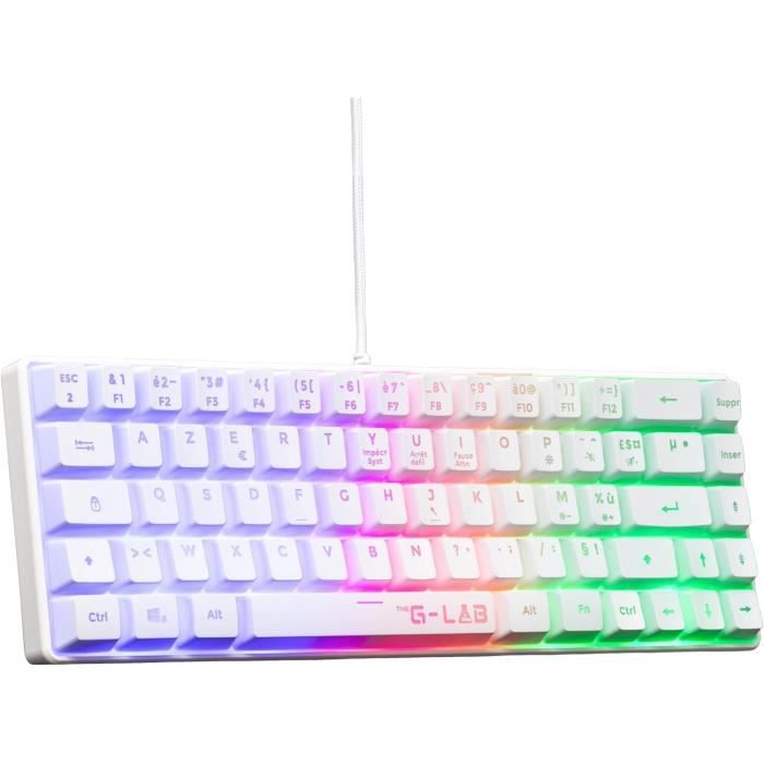 Clavier Bluetooth The G-Lab Azerty Français Blanc