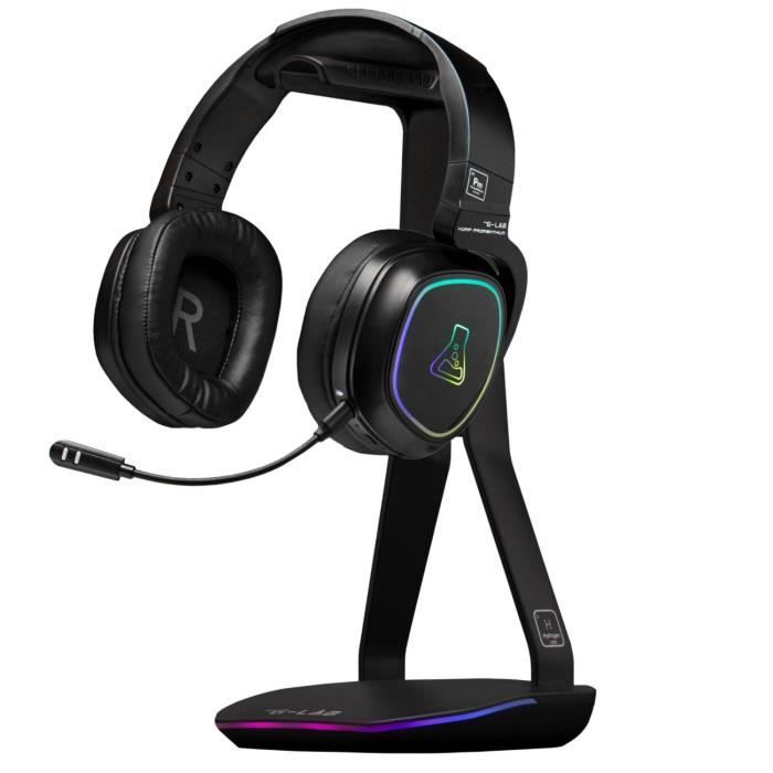 Support pour Écouteurs Gaming The G-Lab K-STAND HYDROGEN Noir