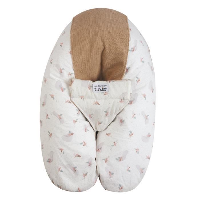 Coussin De Grossesse et D'allaitement TINEO 3 En 1 Multirelax éponge noisette