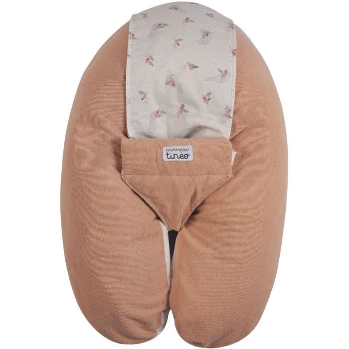 Coussin De Grossesse et D'allaitement TINEO 3 En 1 Multirelax éponge Rose