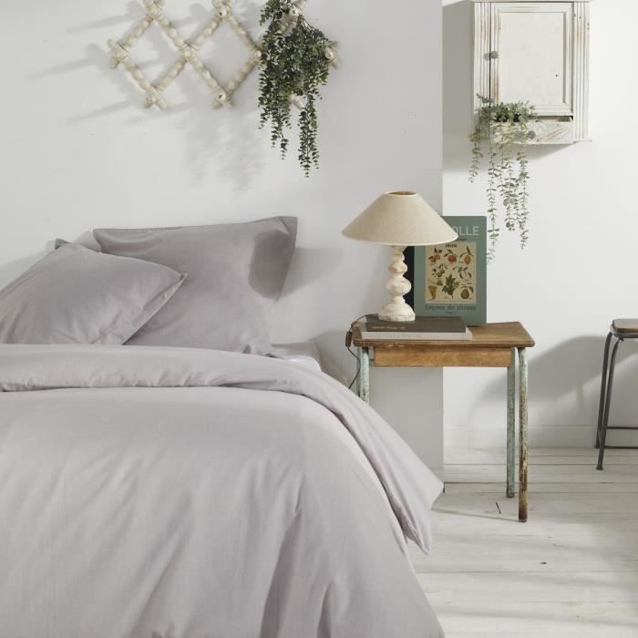 Parure de couette TODAY Gris clair Lit king size 240 x 260 cm