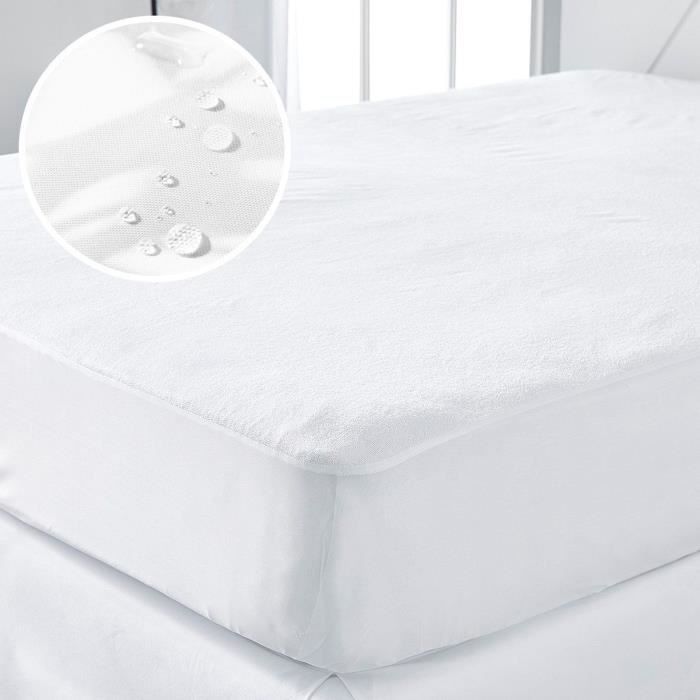 Protecteur de matelas TODAY Blanc Cou Dos 160 x 200 cm
