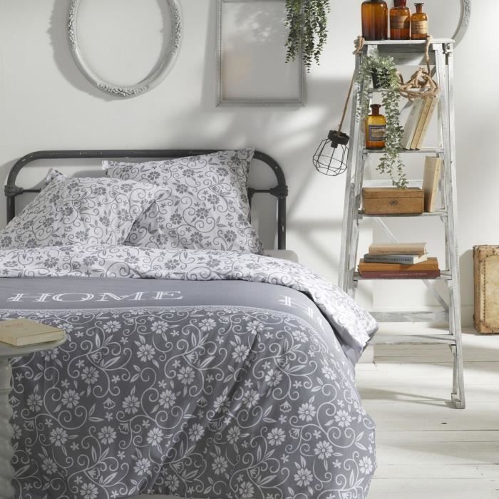 Parure de couette TODAY Capucine Gris 240 x 260 cm