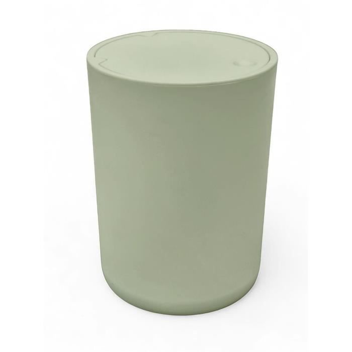 Poubelle de SDB - TODAY - UTILITY - 8,5 L - Ø 21 x x H 29 cm - Polypropylene - Green
