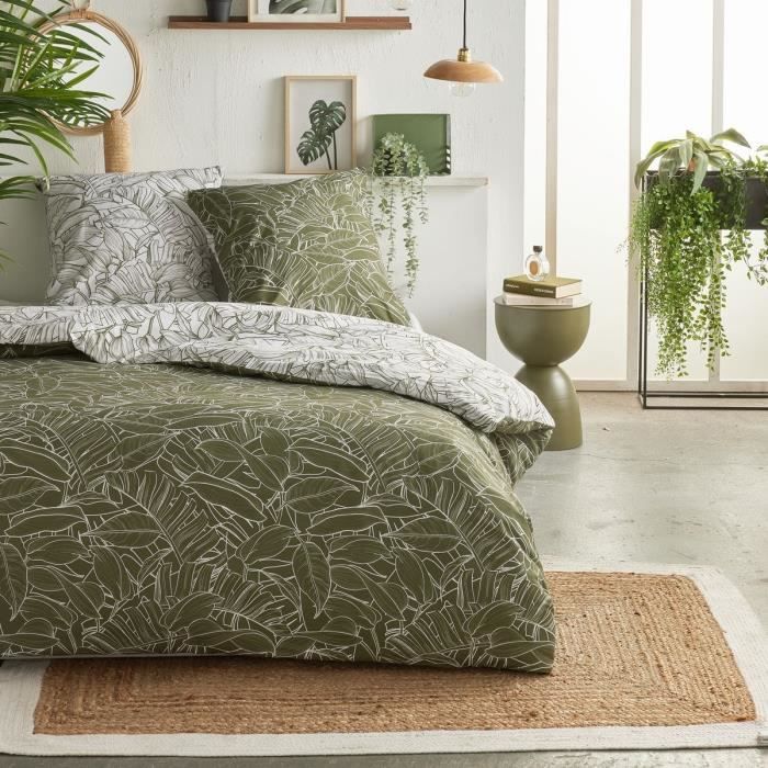 Parure de lit - TODAY Crazy - Imprimé Jungle - 2 personnes - 220 x 240 cm - Vert
