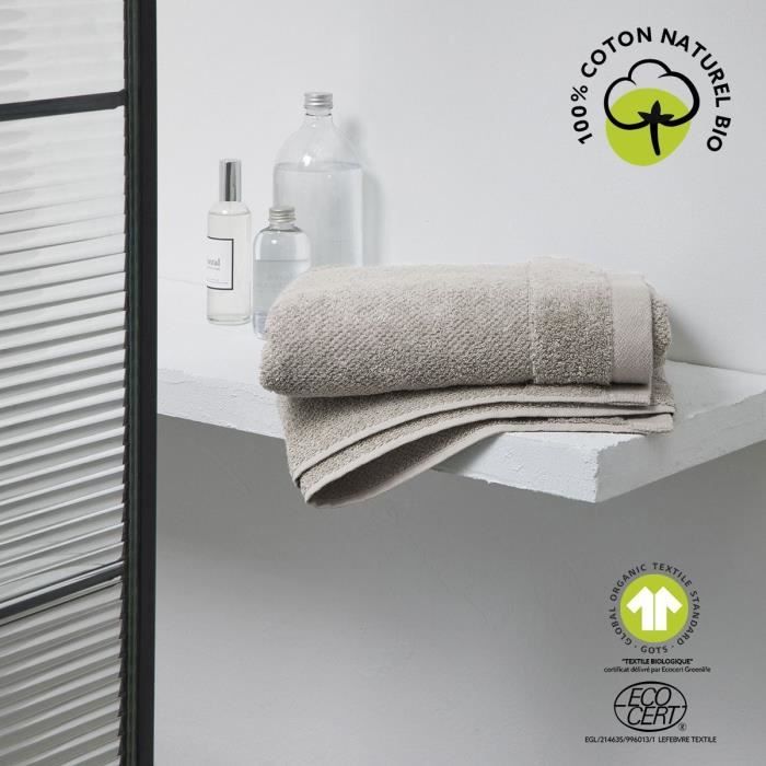 Drap de bain - TODAY - 70 x 130 cm - Coton - Organic Dune
