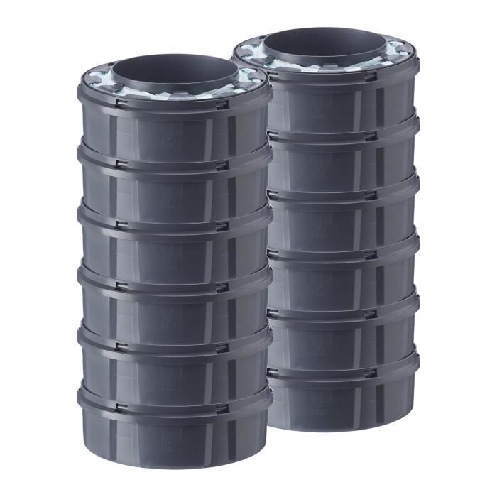 TOMMEE TIPPEE - Recharges pour poubelles a couches - Twist & Click -  Film multicouche antibactérien - Pack de 12