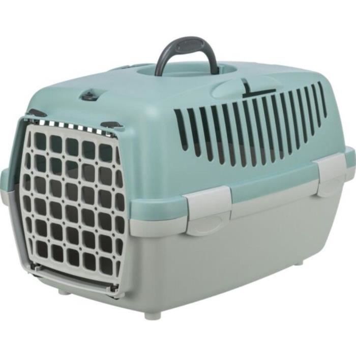 Box de transport - TRIXIE - Capri 1 - XS : 32 x 31 x 48 cm - Gris clair / Sauge