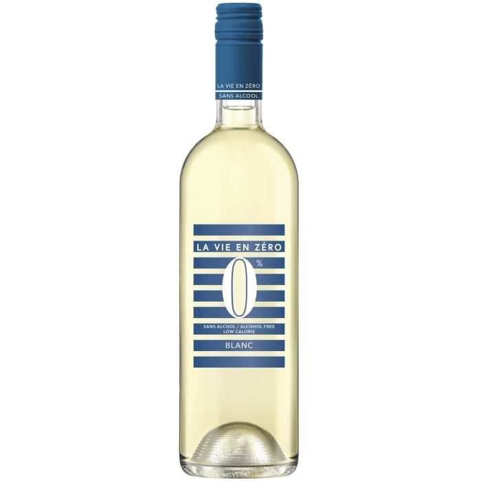 La Vie en Zéro Sans Alcool - Boisson a base de vin désalcoolisé - Blanc
