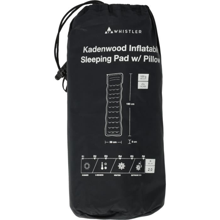 Air bed Whistler 190 x 59 x 6 cm Noir