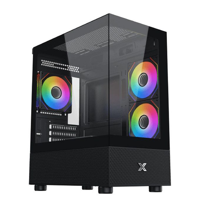 Boitier Micro Tour ATX Xigmatek Alphard M RGB avec panneaux vitrés (Noir)