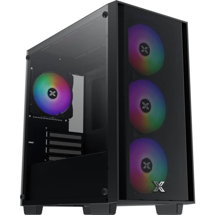 Boitier Mini Tour Micro ATX Xigmatek NYX Air II RGB avec panneau vitré (Noir)