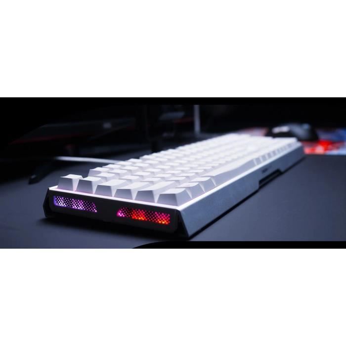 Clavier gamer filaire - CHERRY XTRFY MX 3.1 - Boîtier aluminium tendance - Blanc