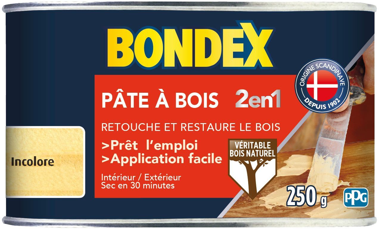 Pâte a bois 2 en 1 Naturel - BONDEX - 250g