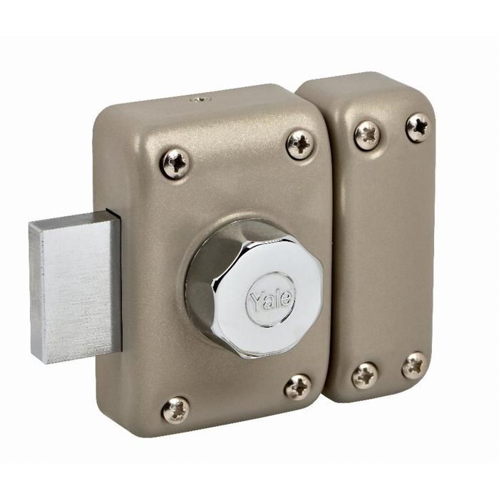 Verrou a bouton YALE - Cylindre 5 goupilles Ø 23 L 45 mm - YV25 - 28211000