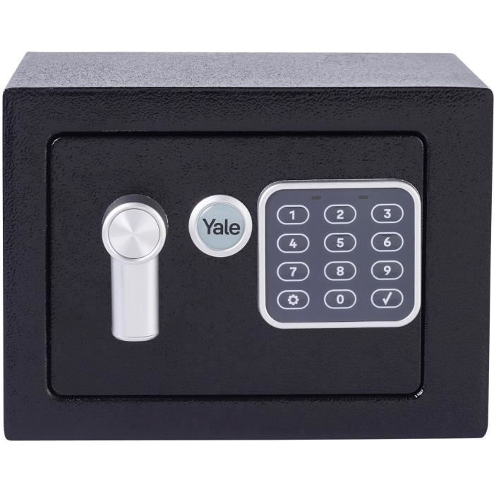 Coffre-fort avec Serrure Électronique Yale Noir 3,8 L 17 x 23 x 17 cm Acier inoxydable Acier