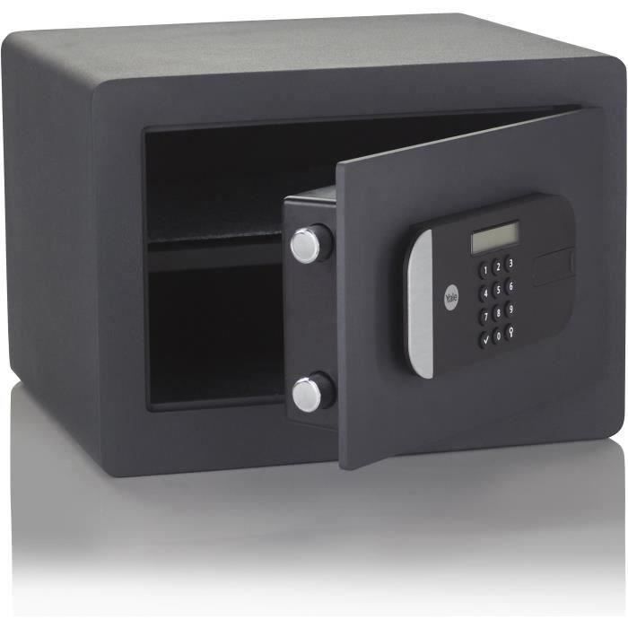 Coffre-fort haute sécurité YALE a serrure électronique (Certifié SKG) - H.25 x l.35 x P.30 cm (18,6 L)