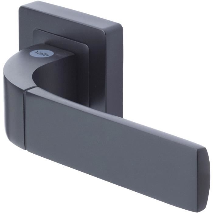 Poignée de porte Yale YPP7-B-PC Bologna Noir Aluminium