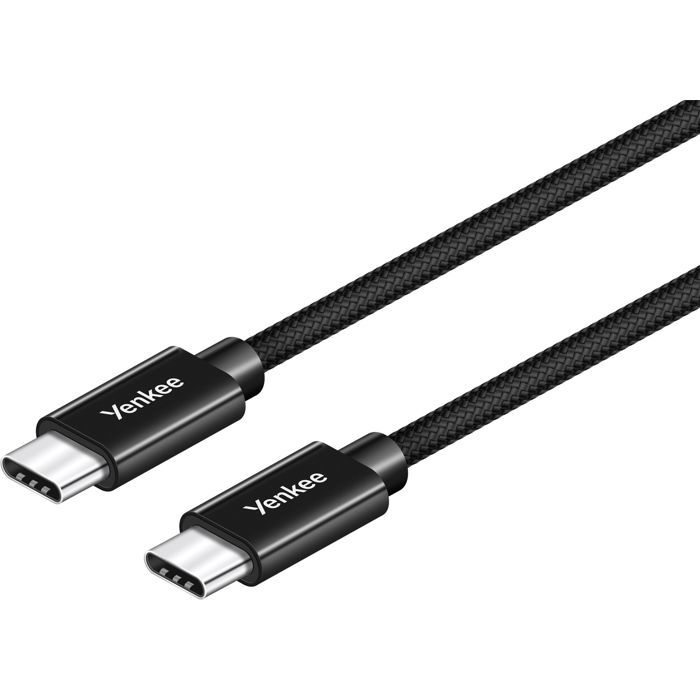 Câble USB-C Yenkee YCU C02 BK Noir 0,2 m