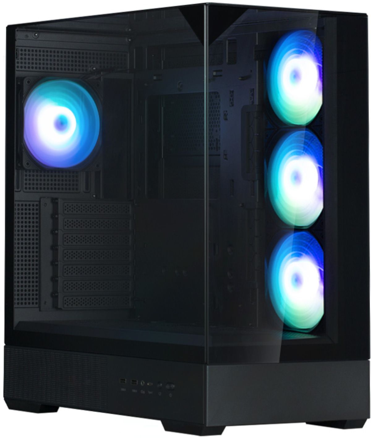 Boitier sans alimentation - ZALMAN P40 Prism Plus - Moyen tour - Format ATX - Noir