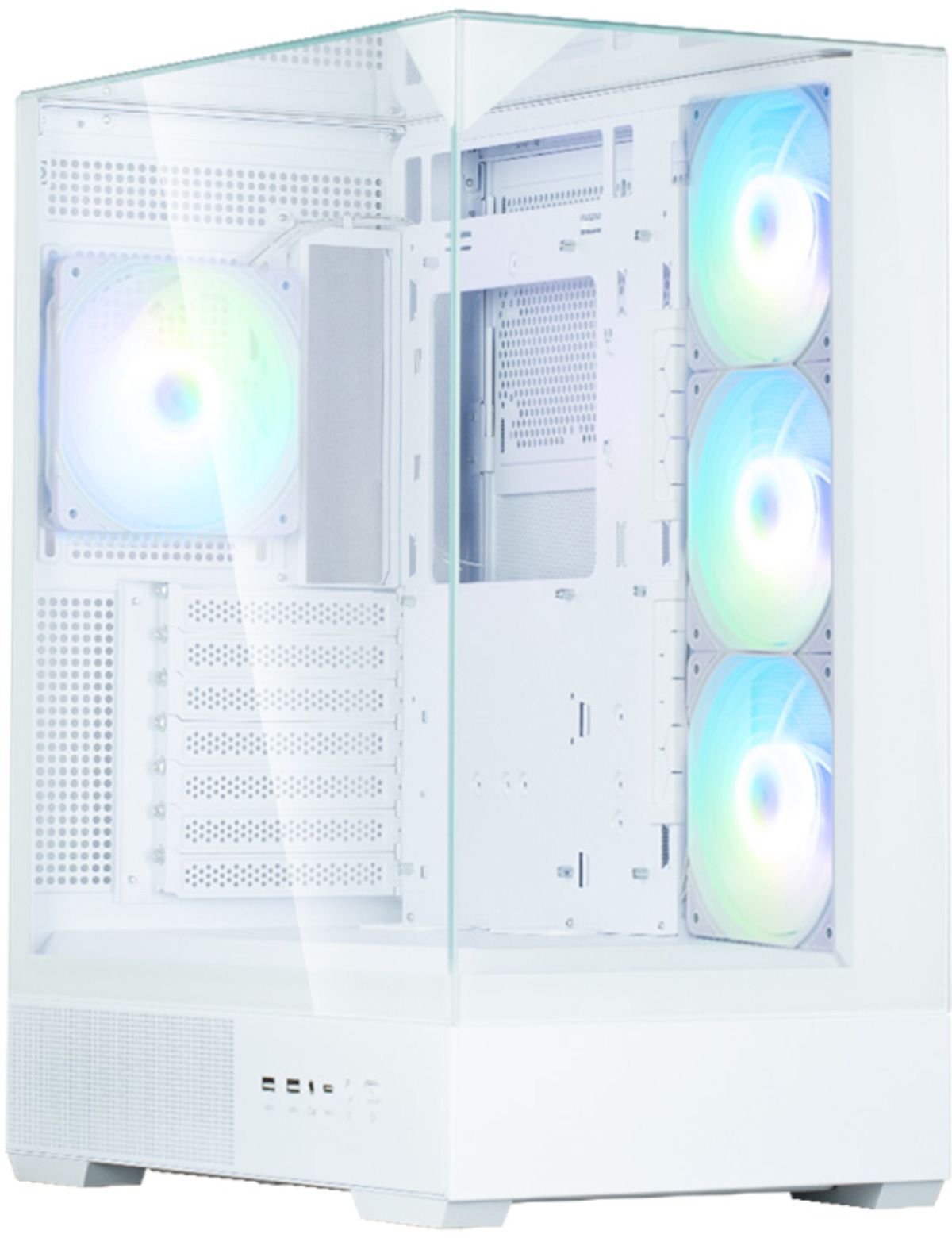 Boitier sans alimentation - ZALMAN P40 Prism Plus - Moyen tour - Format ATX - Blanc