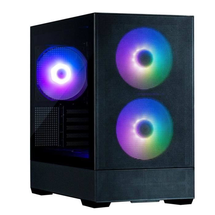 Boitier Mini Tour Micro ATX Zalman P30 Air RGB avec panneaux vitrés (Noir)