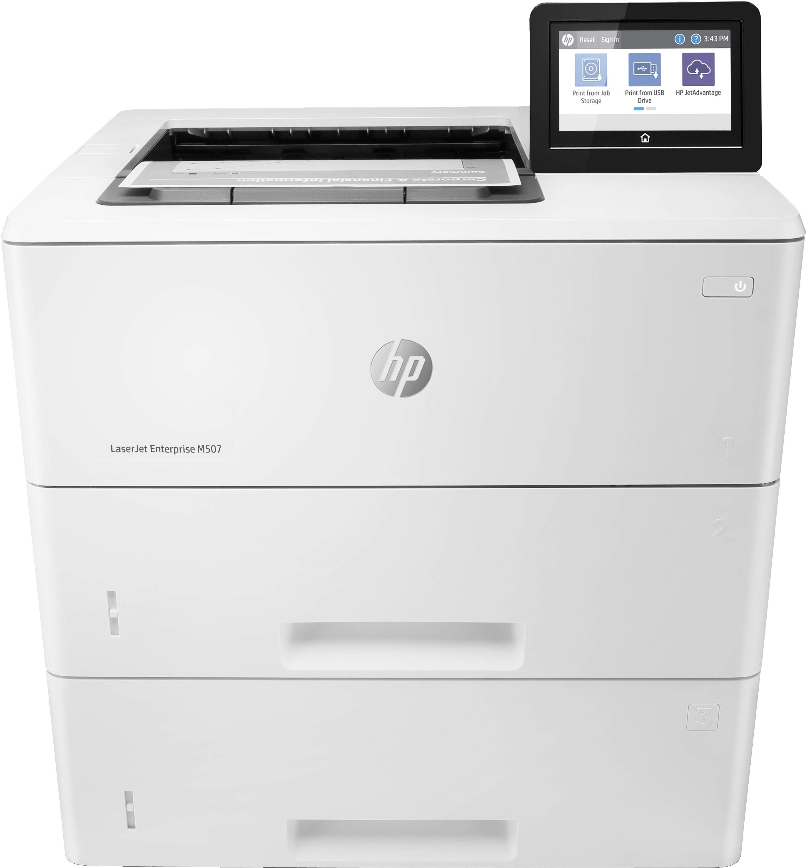 Imprimante laser   HP M507X         Blanc  