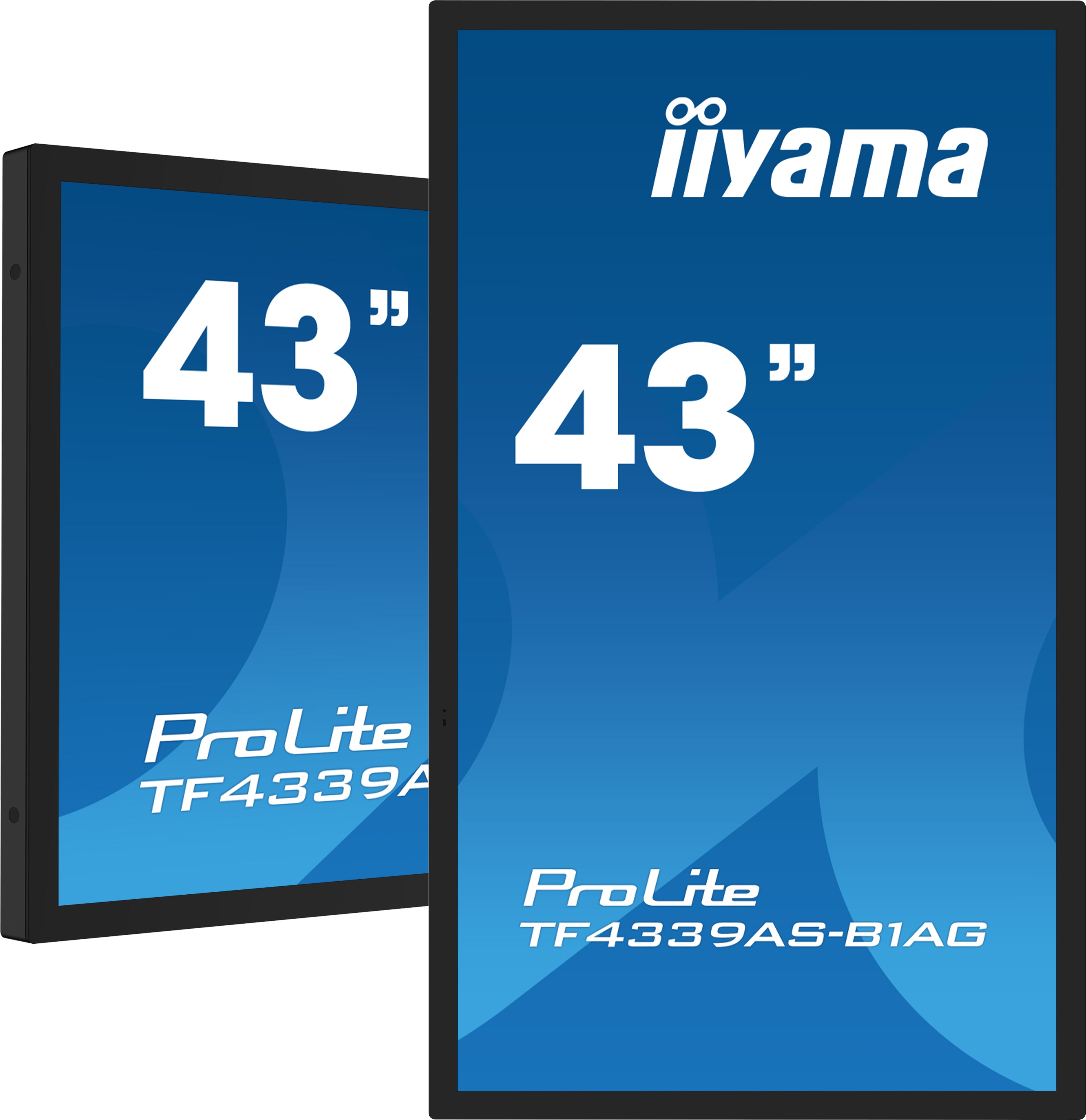 iiyama ProLite TF4339AS-B1AG - Classe de diagonale 43" (42.5" visualisable) écran LCD rétro-éclairé par LED - signalisation numérique - avec lecteur de média intégré et écran tactile (multipoint) - 4K UHD (2160p) 3840 x 2160 - cadre noir avec finition mat