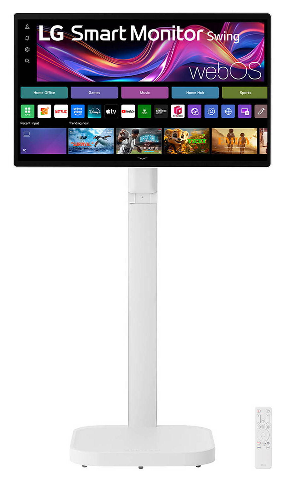 LG 32U889SA-W - Écran LCD - Intelligent - 32" (31.5" visualisable) - écran tactile - 3840 x 2160 4K UHD (2160p) @ 60 Hz - IPS - 350 cd/m² - 1000:1 - HDR10 - 5 ms - 2xHDMI, USB-C - haut-parleurs - blanc