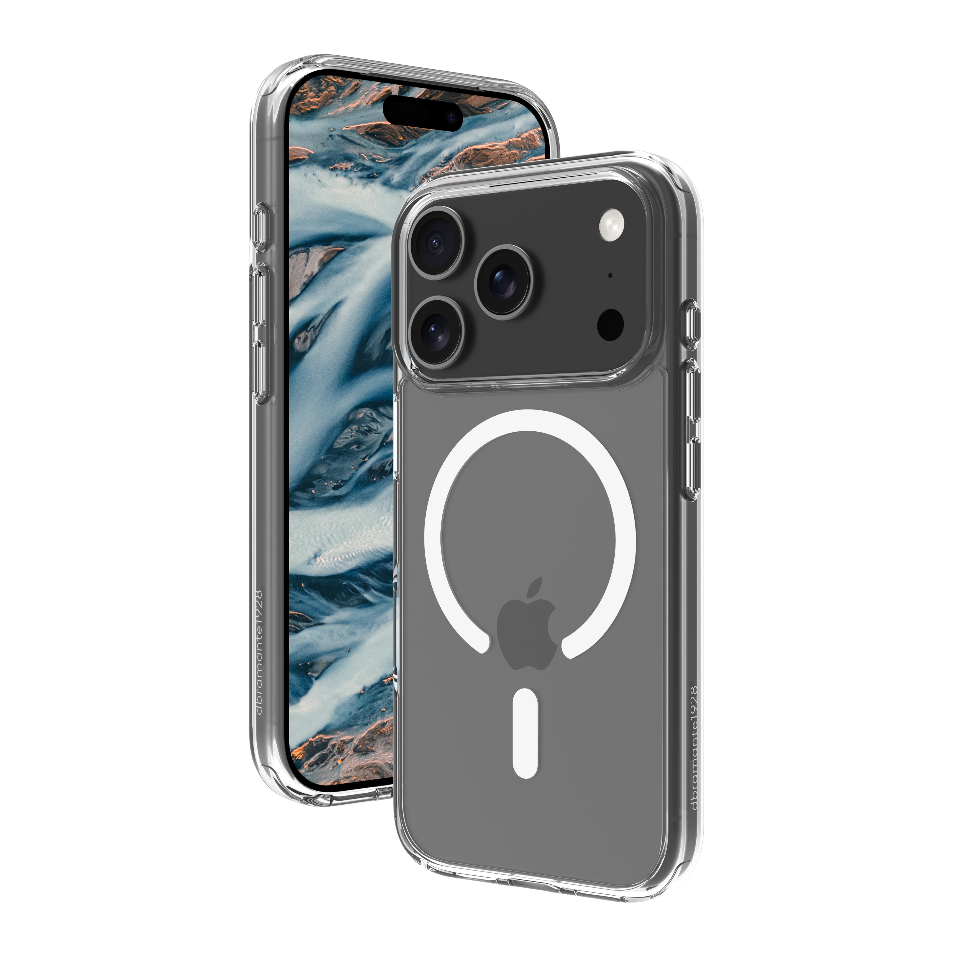 dbramante1928 Iceland Pro - Coque de protection pour téléphone portable - compatibilité avec MagSafe - plastique - clair