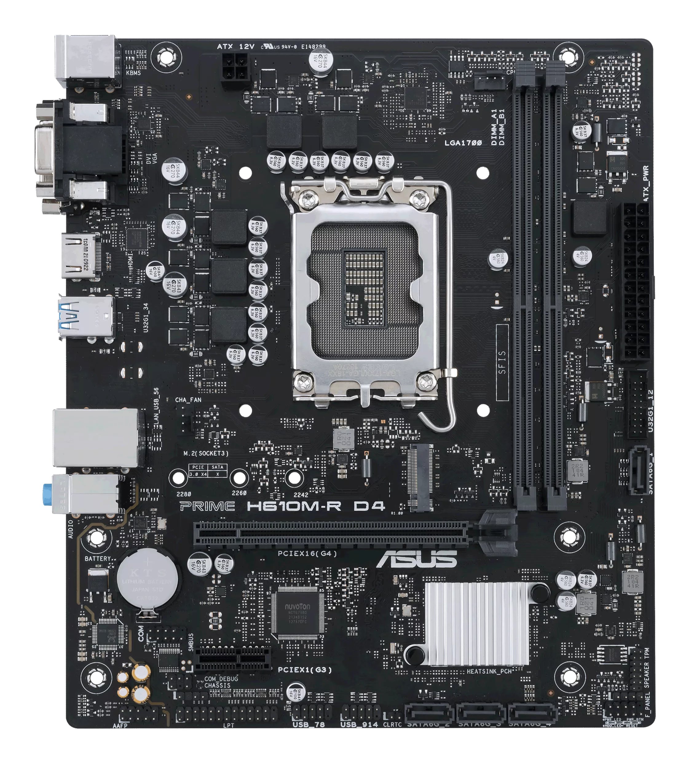 Carte Mère Asus PRIME H610M-R D4 H610 LGA 1700
